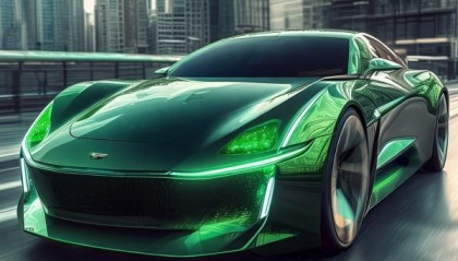 科技创新的绿色商务车